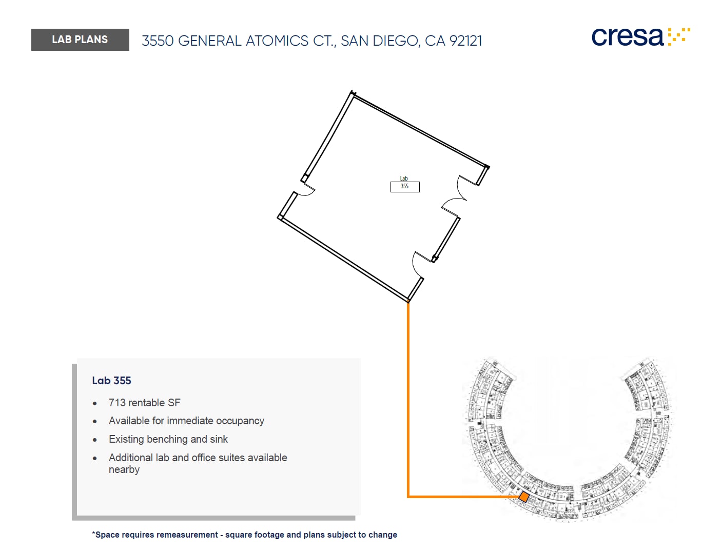 3550 General Atomics Ct, San Diego, CA à louer Plan d’étage– Image 1 sur 1