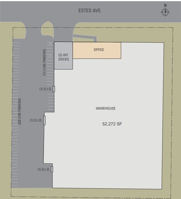 1201 Estes Ave, Elk Grove Village, IL à louer Plan d’étage– Image 1 sur 1
