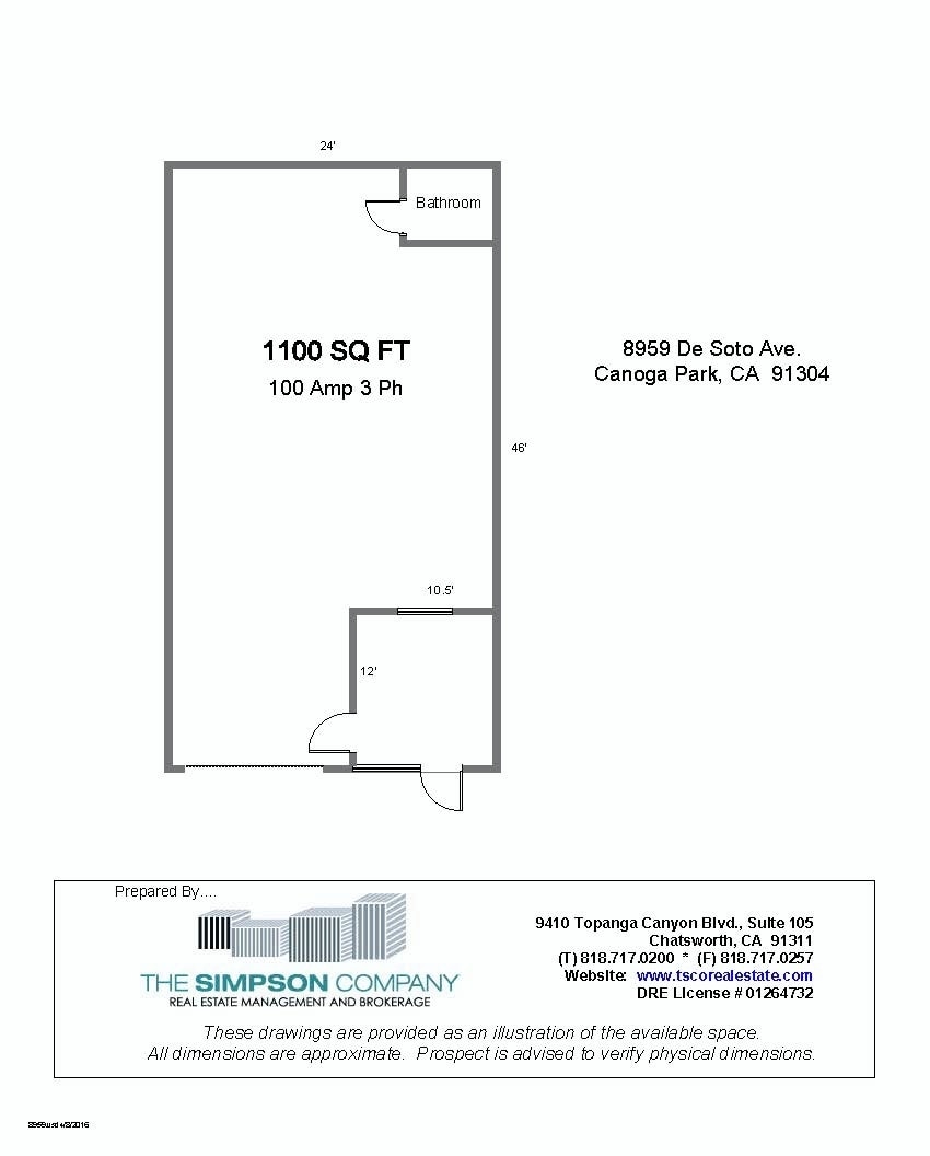 8945-9015 De Soto Ave, Canoga Park, CA à louer Plan d’étage– Image 1 sur 1