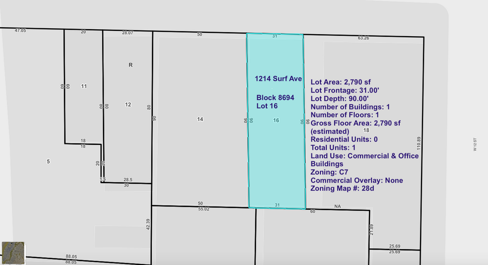 1214 Surf Ave, Brooklyn, NY à louer - Plan d’étage – Image 2 sur 3