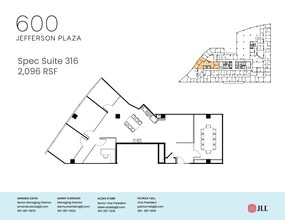 600 jefferson Plz, Rockville, MD à louer Plan d’étage– Image 1 sur 7