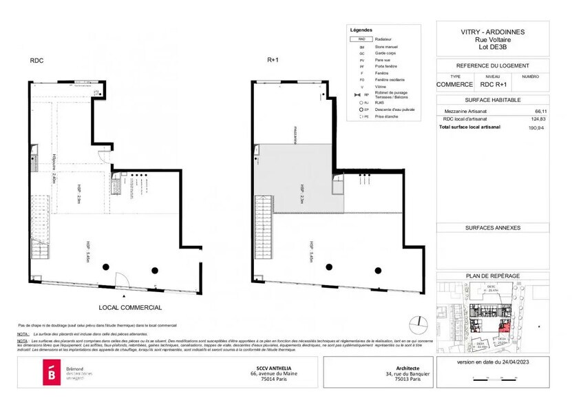Local commercial dans Vitry-sur-Seine à vendre - Plan d’étage – Image 3 sur 3
