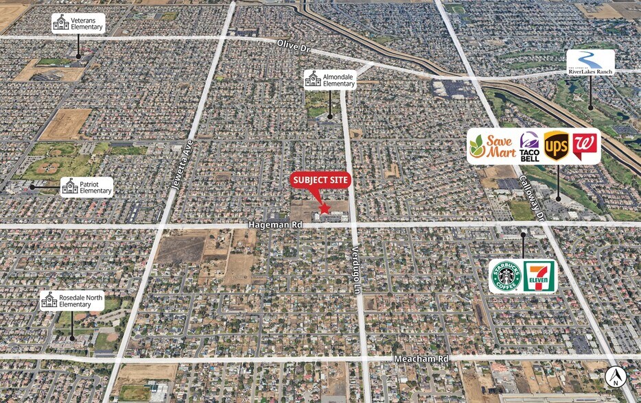 10606 Hageman Rd, Bakersfield, CA à louer - Aérien – Image 3 sur 4