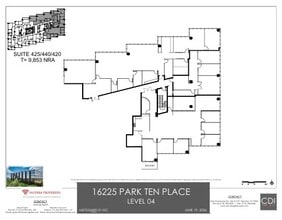 16225 Park Ten Pl, Houston, TX à louer Plan d’étage– Image 2 sur 2