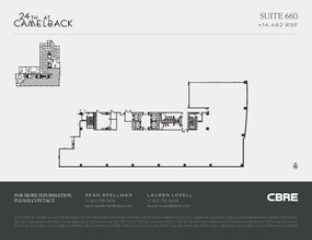 2375 E Camelback Rd, Phoenix, AZ à louer Plan d’étage– Image 1 sur 1