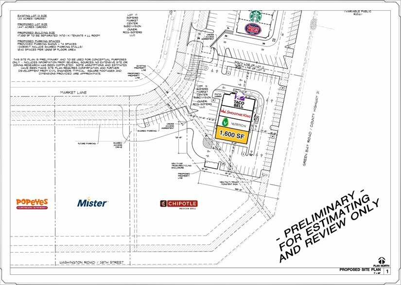 3667 Market Ln, Kenosha, WI à louer - Plan de site – Image 2 sur 2