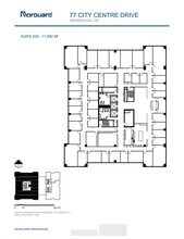 77 City Centre Dr, Mississauga, ON à louer Plan d’étage– Image 1 sur 1