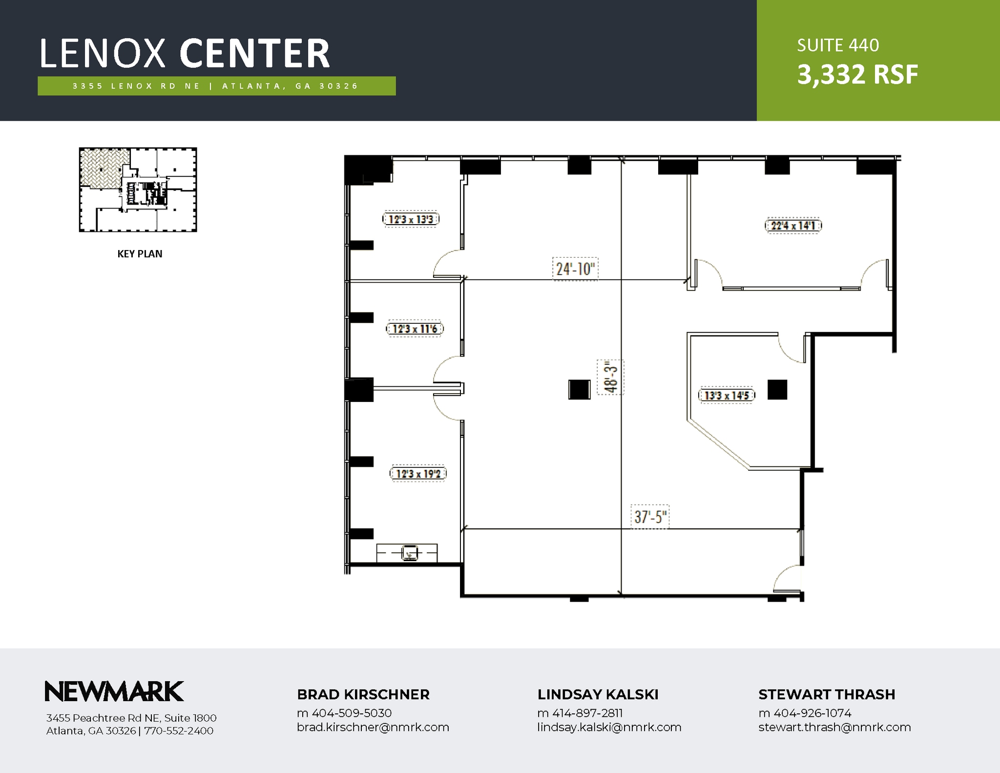 3355 Lenox Rd NE, Atlanta, GA à louer Plan d’étage– Image 1 sur 1