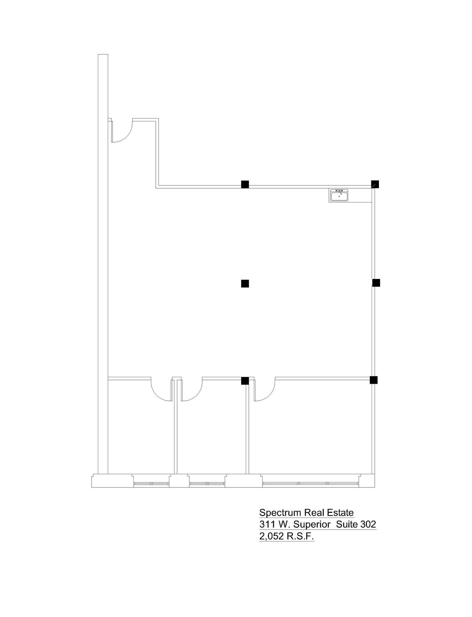 311 W Superior St, Chicago, IL à louer Plan d’étage– Image 1 sur 1