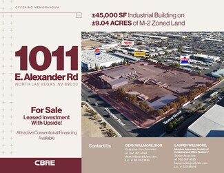 Plus de détails pour 1011 E Alexander Ave, North Las Vegas, NV - Industriel/Logistique à vendre
