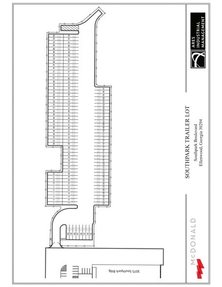 3080 Southpark Blvd, Ellenwood, GA à louer - Plan de site – Image 2 sur 2
