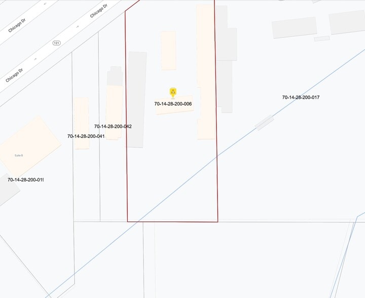2410 Chicago Dr, Hudsonville, MI à louer - Plan cadastral – Image 2 sur 2
