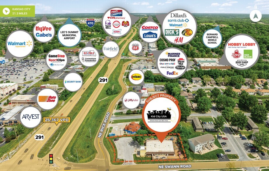 850 NE Swann Rd, Lees Summit, MO à vendre - Aérien – Image 1 sur 3
