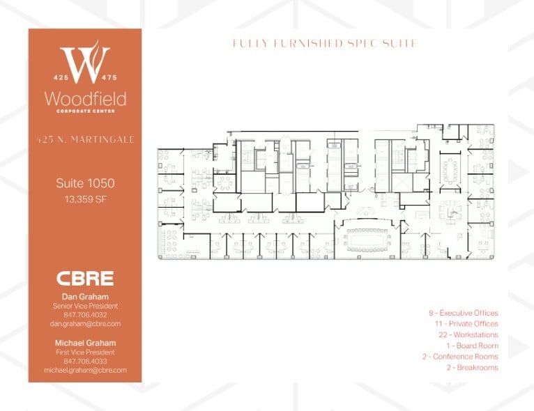 425 N Martingale Rd, Schaumburg, IL à louer Plan d’étage– Image 1 sur 2