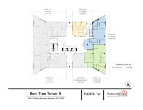 16479 Dallas Pky, Addison, TX à louer Plan d’étage– Image 1 sur 1