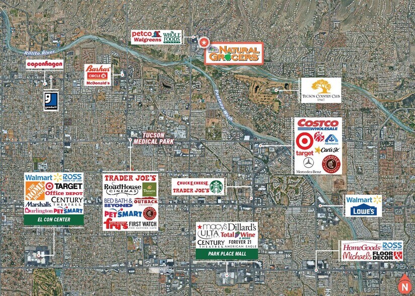 5600 E River Rd, Tucson, AZ à vendre - Aérien – Image 3 sur 6