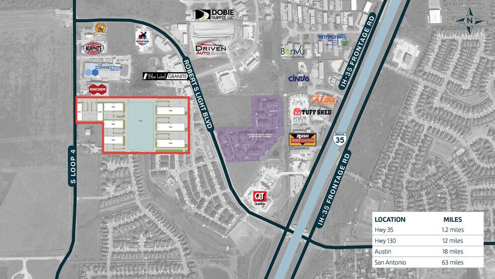 1235 S Loop 4, Buda, TX à vendre - Aérien – Image 3 sur 3