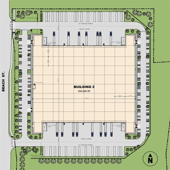 521 Beach St, Fort Worth, TX à louer - Plan de site – Image 3 sur 4