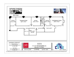 1111 W Mockingbird Ln, Dallas, TX à louer Plan d’étage– Image 1 sur 1
