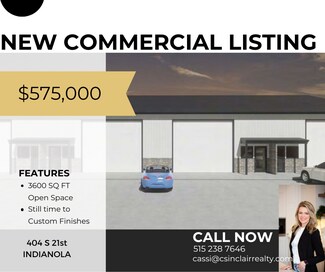 Plus de détails pour 404 21st Street, Indianola, IA - Local d’activités à vendre