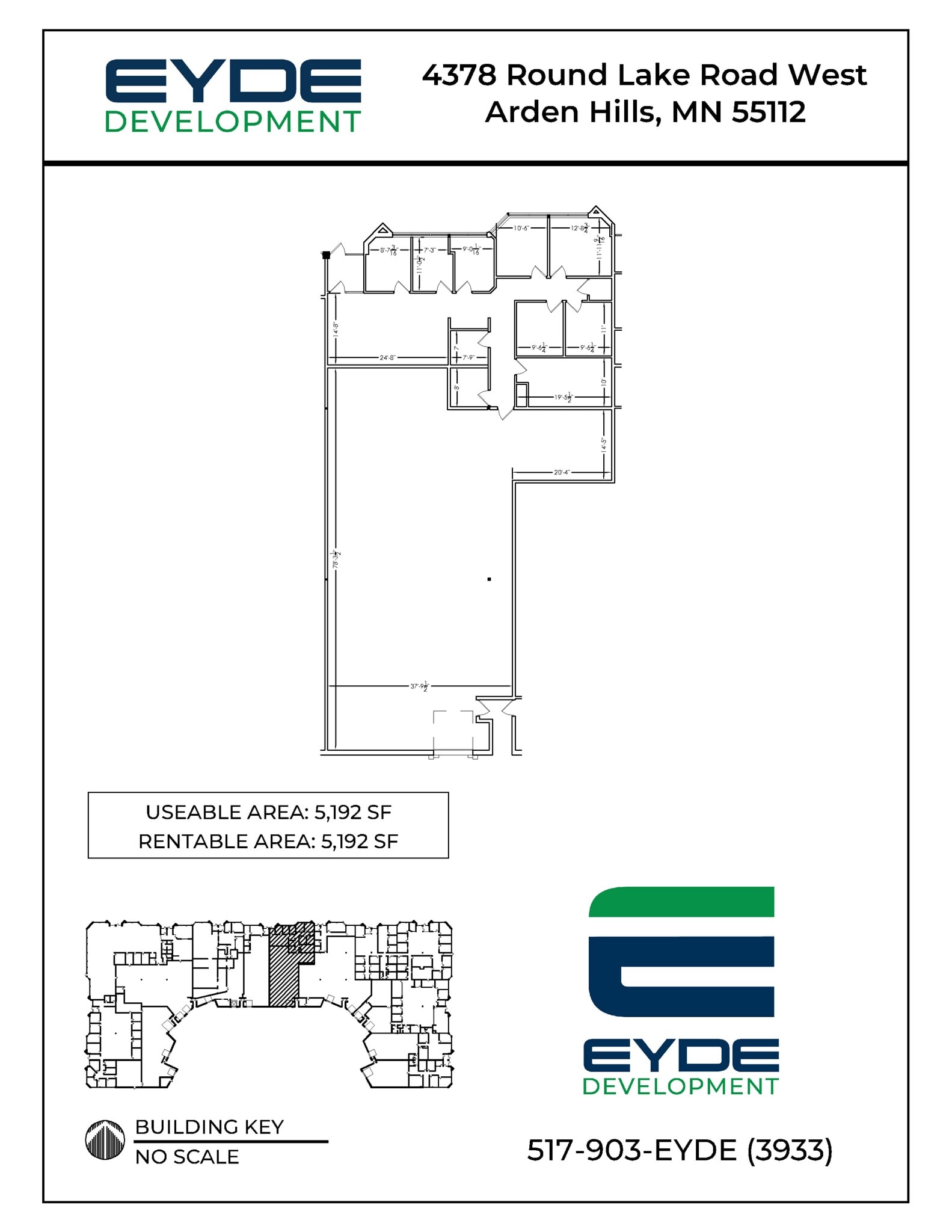 4354-4396 W Round Lake Rd W, Arden Hills, MN à louer Plan de site– Image 1 sur 1