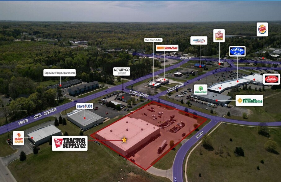 91 W Pine Lake Dr, Newaygo, MI à vendre - Aérien – Image 2 sur 11