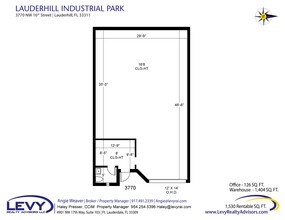 3700-3798 NW 16th St, Lauderhill, FL à louer Plan d’étage– Image 2 sur 2