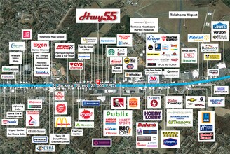 1507 N Jackson St, Tullahoma, TN - VUE AÉRIENNE  vue de carte