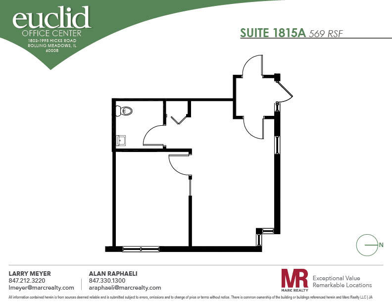 1803 Hicks Rd, Rolling Meadows, IL à louer Plan d’étage– Image 1 sur 1