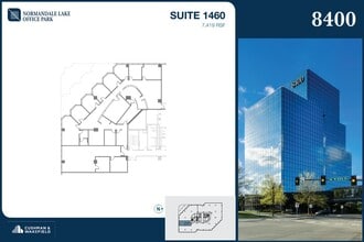 8000-8500 Normandale Lake Blvd, Bloomington, MN à louer Plan d’étage– Image 1 sur 2