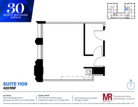 30 N Michigan Ave, Chicago, IL à louer Plan d’étage– Image 1 sur 4
