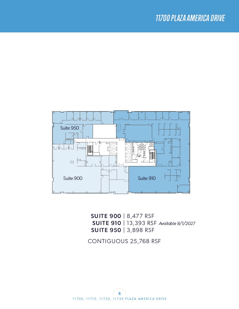 11700 Plaza America Dr, Reston, VA à louer Plan d’étage– Image 1 sur 1