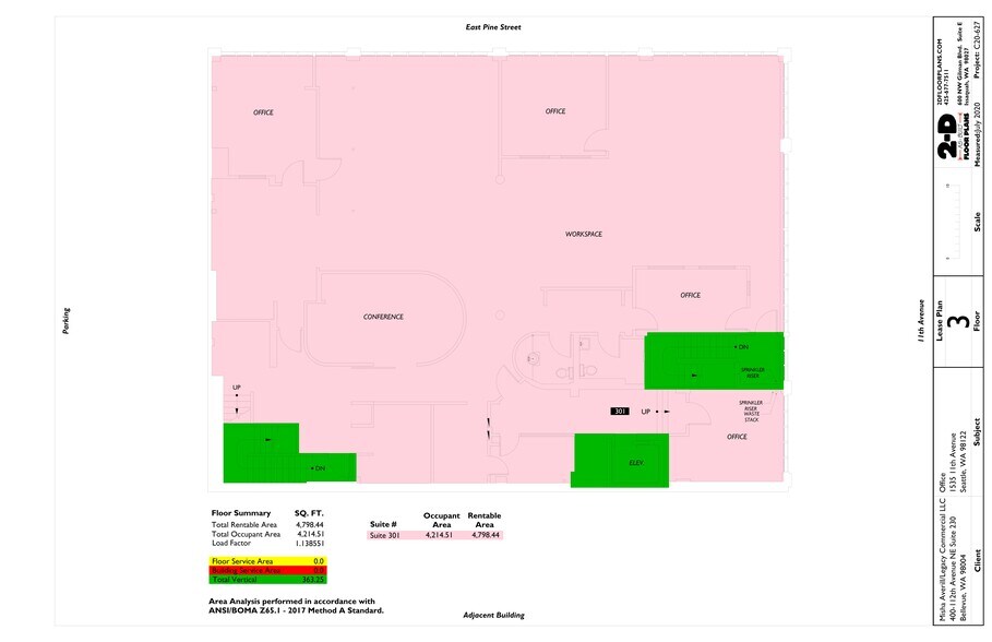 1021 E Pine St, Seattle, WA à louer - Plan de site – Image 2 sur 11
