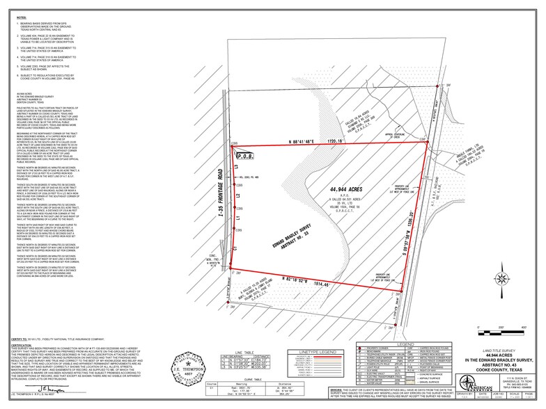 12711 I-35 S, Valley View, TX à vendre - Plan cadastral – Image 3 sur 3