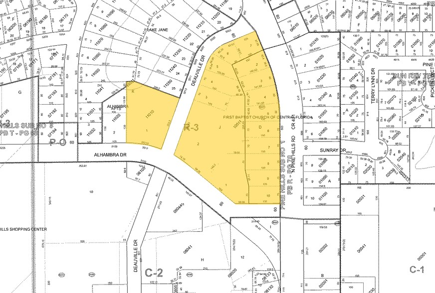 800 N Pine Hills Rd, Orlando, FL à louer - Plan cadastral – Image 3 sur 11