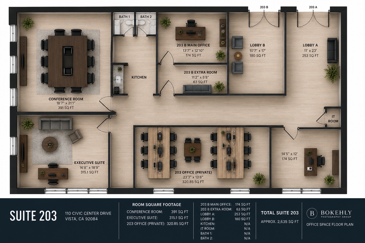 110 Civic Center Dr, Vista, CA à louer Plan d’étage– Image 1 sur 1