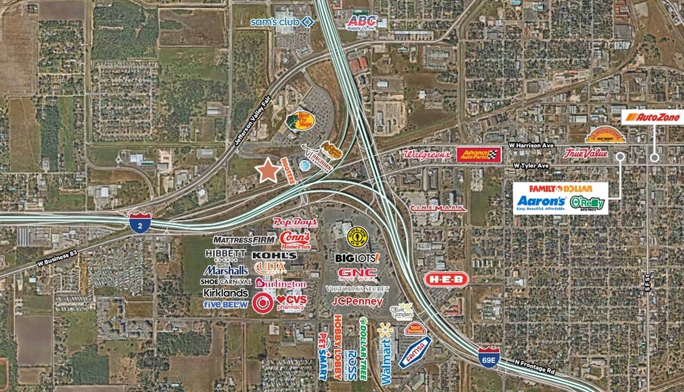 94 Bass Pro Dr, Harlingen, TX à louer - Aérien – Image 2 sur 7
