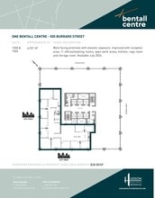 505 Burrard St, Vancouver, BC à louer Plan d’étage– Image 1 sur 1