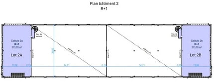 Local d’activités dans Wissous à louer Plan d’étage– Image 2 sur 3