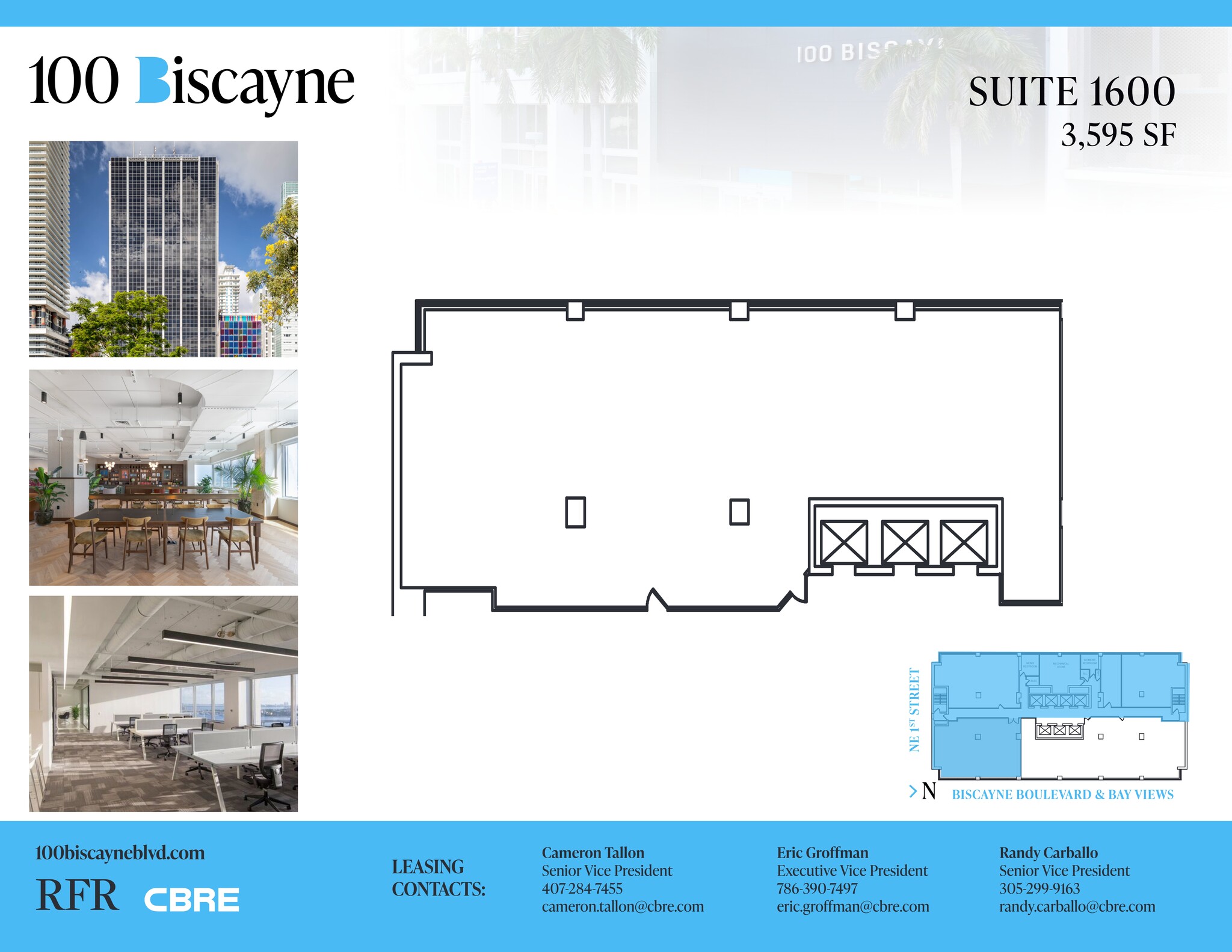100 N Biscayne Blvd, Miami, FL à louer Plan de site– Image 1 sur 1