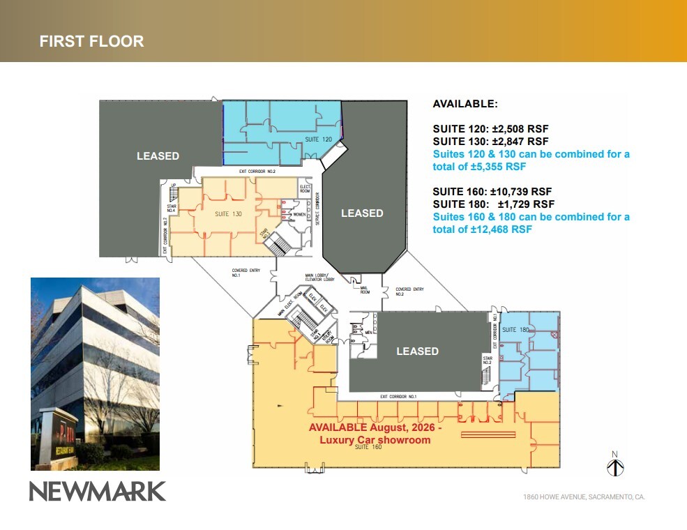 1860 Howe Ave, Sacramento, CA à louer Plan d’étage– Image 1 sur 1