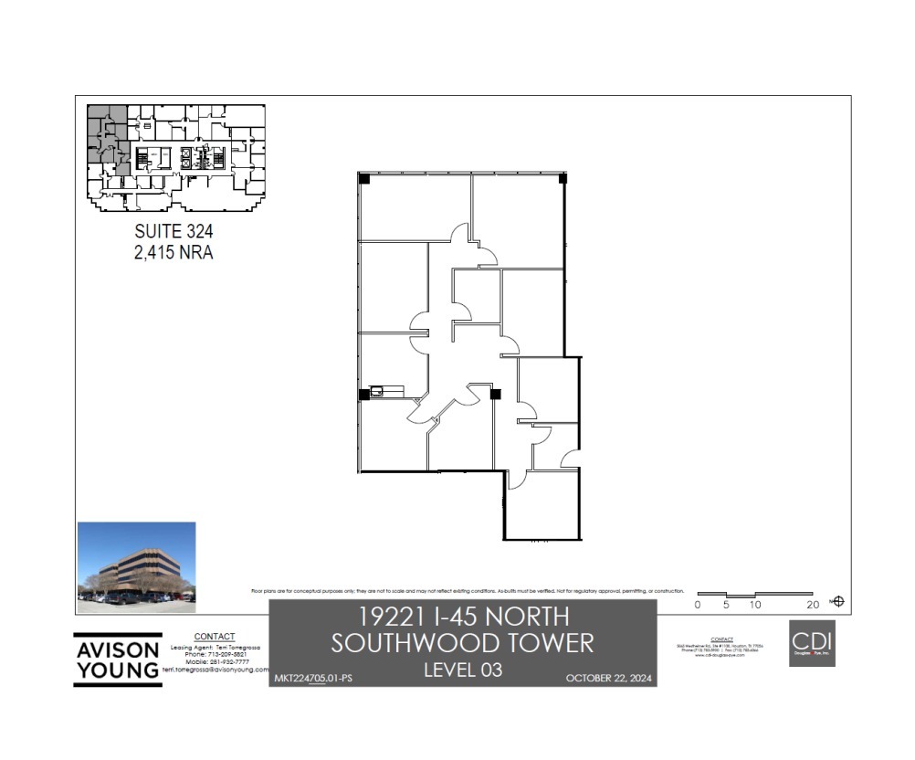 19221 Interstate 45 S, Shenandoah, TX à louer Plan d’étage– Image 1 sur 1