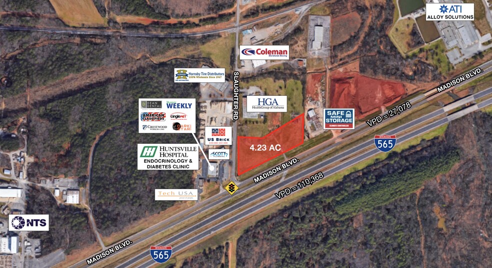 Slaughter Rd, Huntsville, AL à louer - Photo principale – Image 1 sur 1