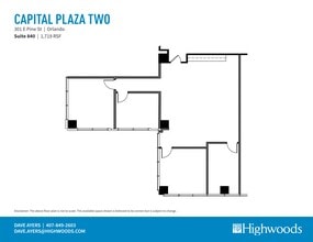 301 E Pine St, Orlando, FL à louer Plan de site– Image 1 sur 1