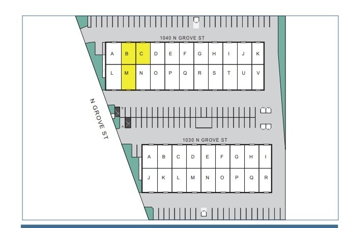 1040 N Grove St, Anaheim, CA à louer Plan d’étage– Image 1 sur 1