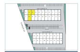 1040 N Grove St, Anaheim, CA à louer Plan d’étage– Image 1 sur 1