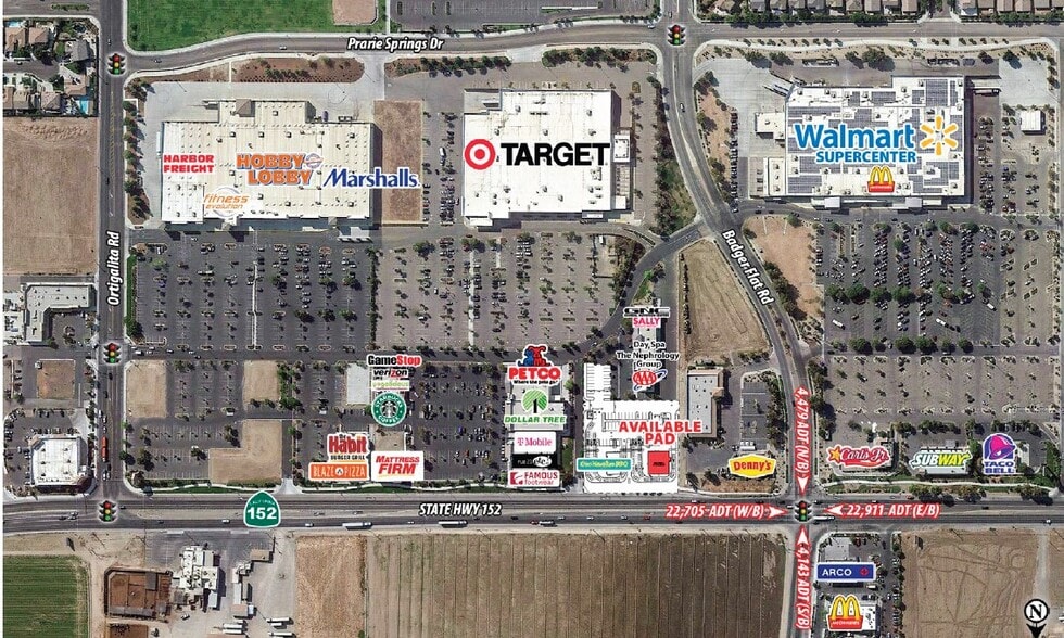 1443 W Pacheco Blvd, Los Banos, CA à louer - Aérien – Image 2 sur 3