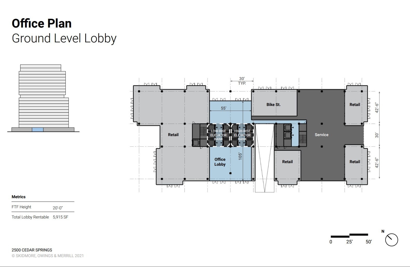 2500 Cedar Springs Rd, Dallas, TX à louer Plan d’étage– Image 1 sur 1
