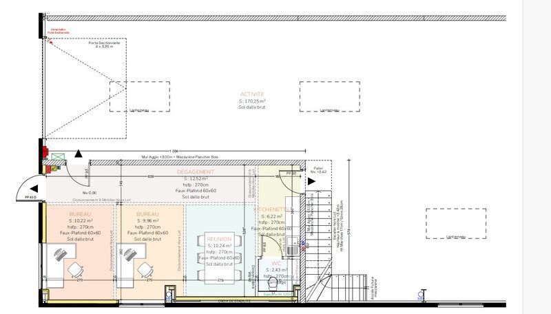 Local d’activités dans Neuville-sur-Saône à louer - Plan d’étage – Image 3 sur 3