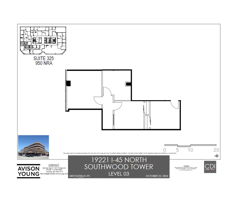 19221 Interstate 45 S, Shenandoah, TX à louer Plan d’étage– Image 1 sur 1